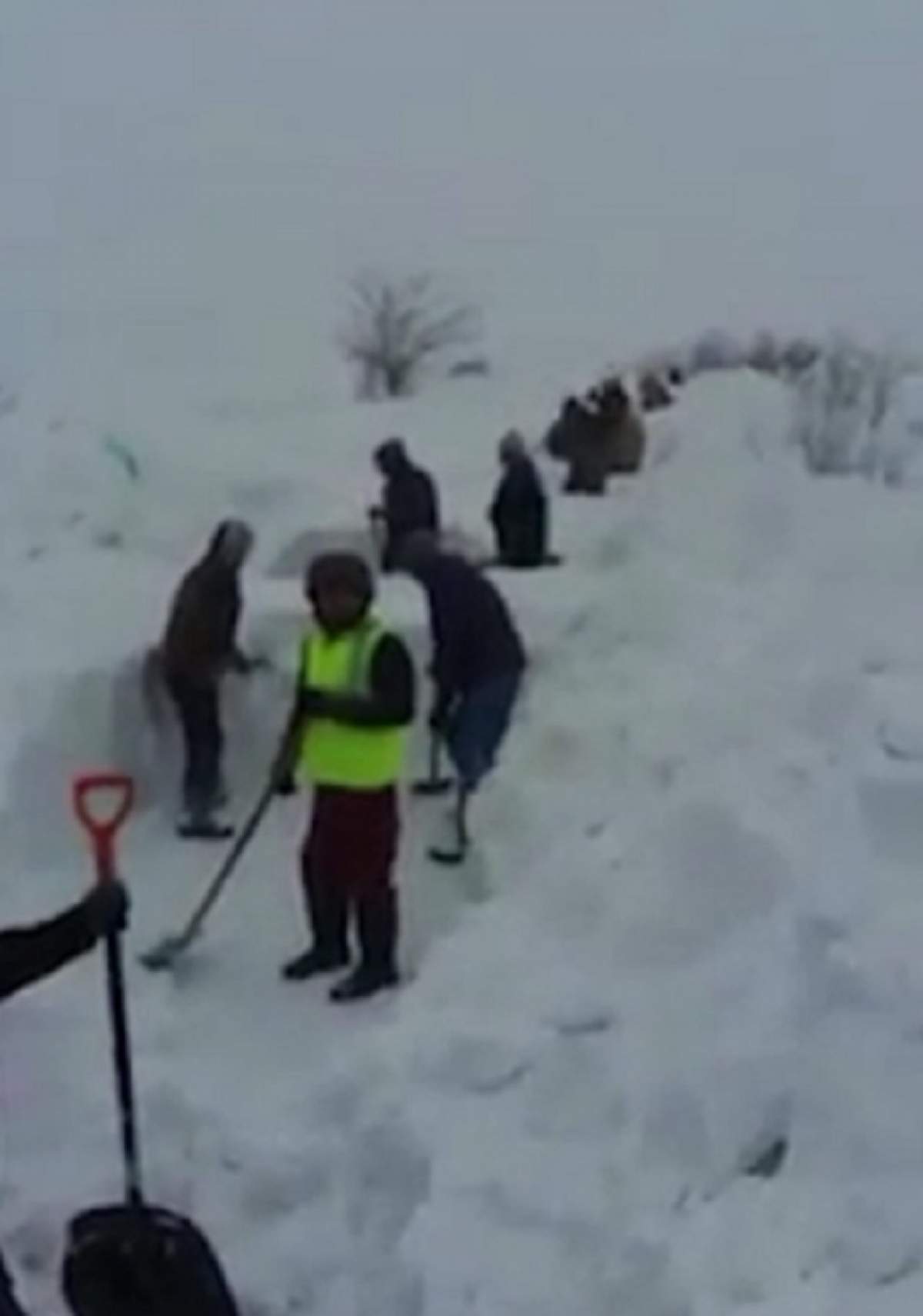 VIDEO / Au deszăpezit șase kilometri de drum cu mâinile lor! Au salvat o comunitate întreagă