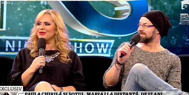 Paula Chirilă, pentru prima dată cu soţul la TV! "Până acum un an jumate el a stat la Cluj"