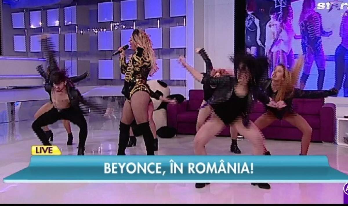 VIDEO / Queen B., pentru prima dată într-un platou de televiziune! A făcut show total