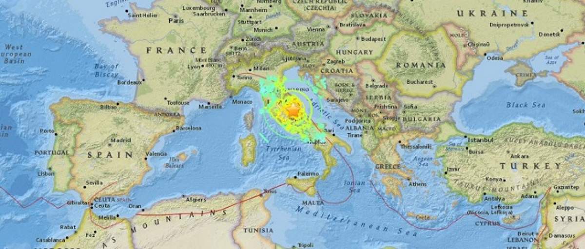 Ultima oră! Cutremur de 5,7 grade pe scara Richter în Italia