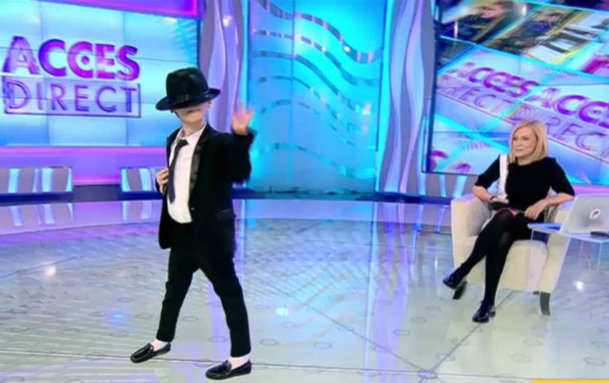 VIDEO / La 8 ani, fiul unui artist e Michael Jackson de România! Mişcarile lui au impresionat-o profund pe Simona Gherghe