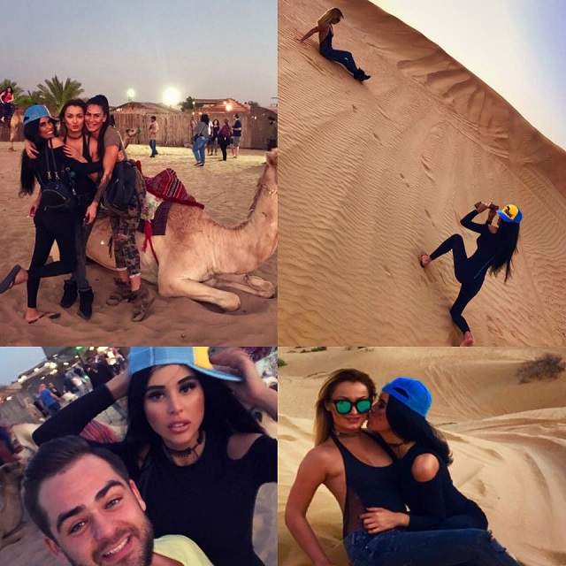 FOTO / România îngheaţă, Daniela Crudu arde! Asistenta, atingeri fierbinţi cu o tânără în nisipul din Sahara