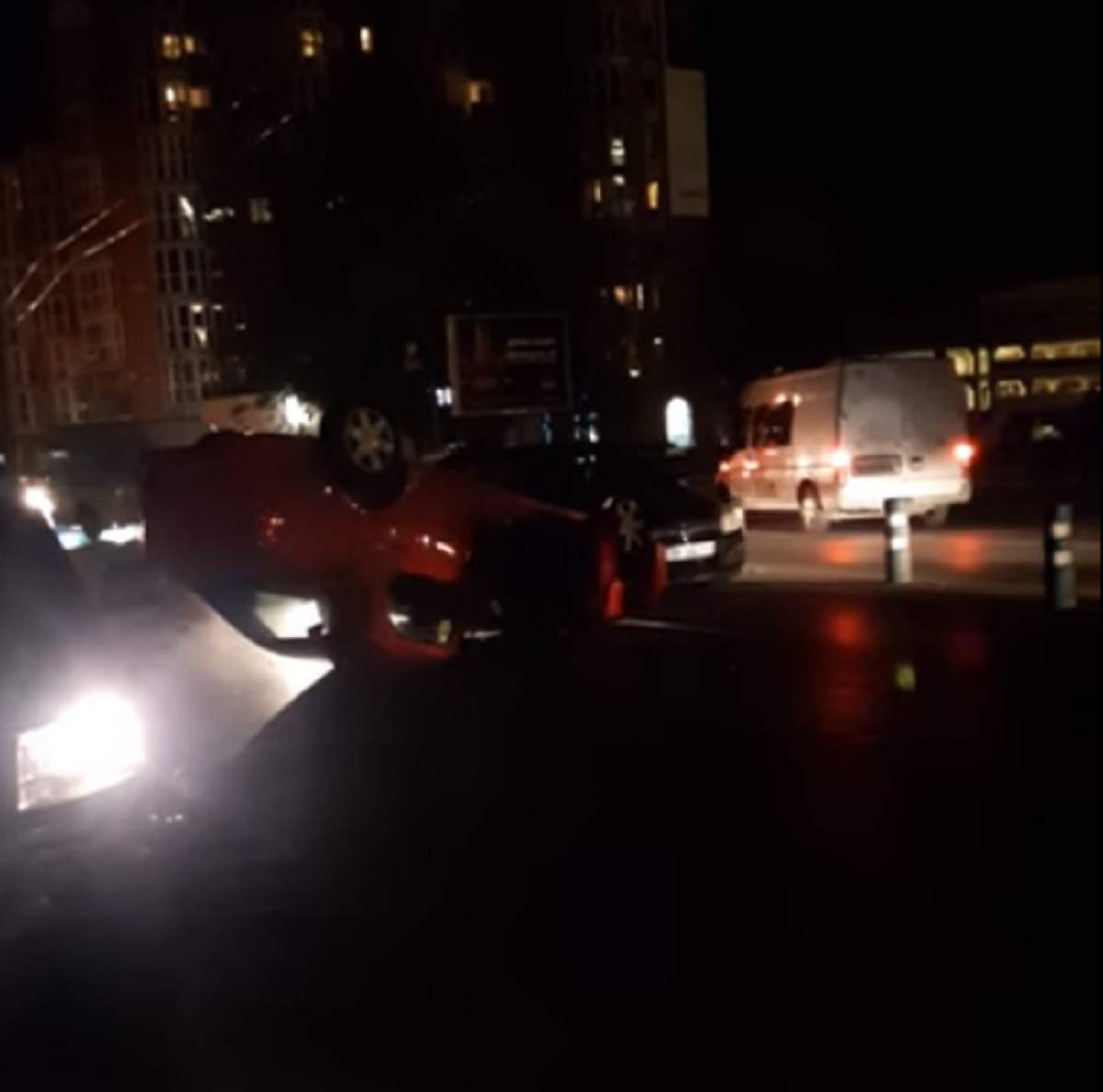 VIDEO / Accident înfiorător în Timișoara! Cinci mașini au fost implicate