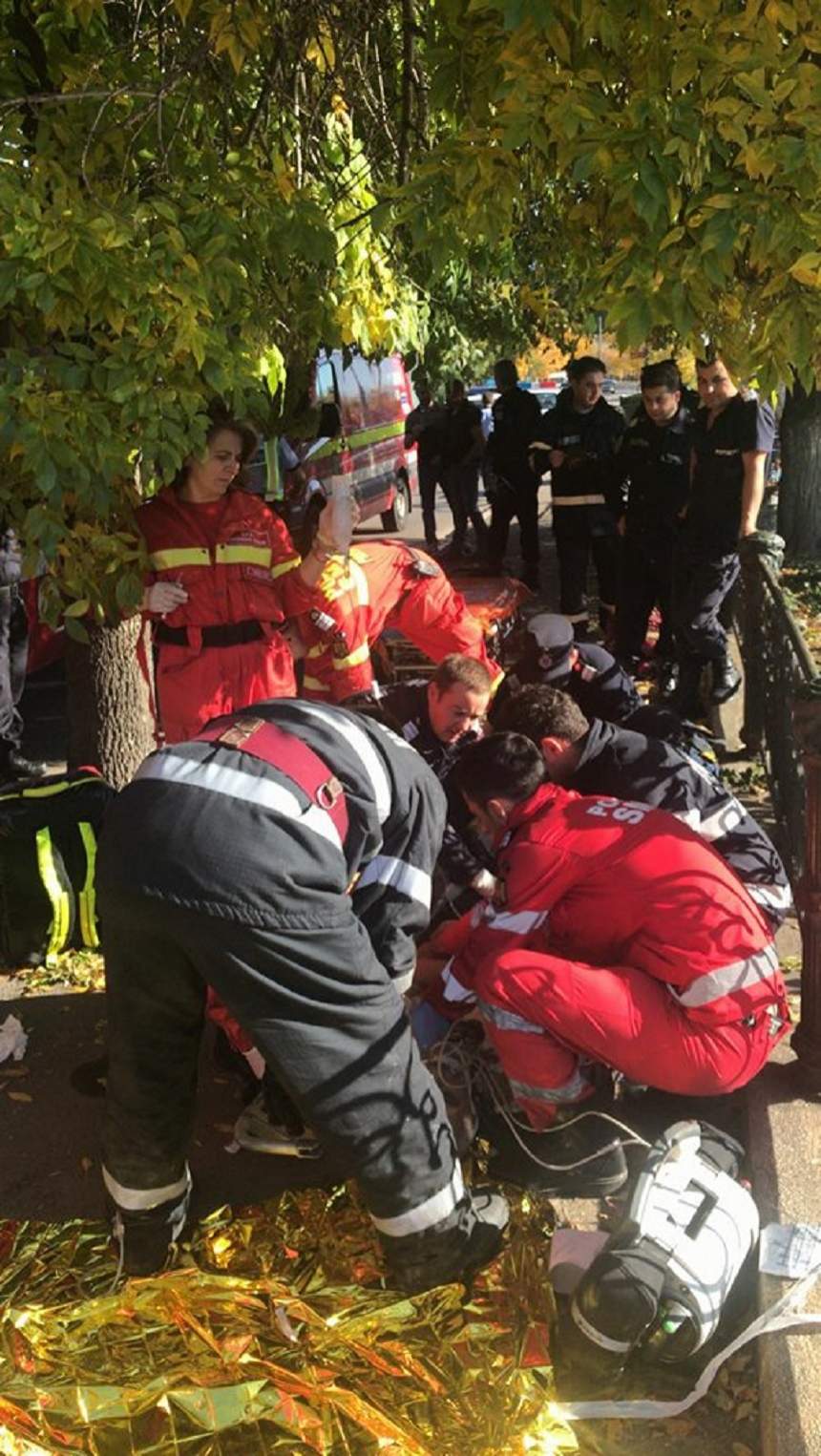 FOTO / Un bărbat a fost găsit inconștient în râul Dâmbovița din Capitală! Medicii fac totul ca să-l salveze