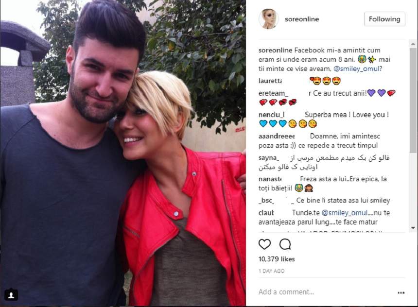 FOTO / Smiley şi Laura Cosoi nu şi-au spus "adio" definitiv! Detaliul evident care arată că actriţa e încă preferata artistului