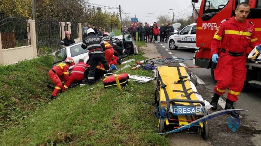 Accident devastator! Sunt cinci victime, printre care și un bebeluș. Un bărbat a murit în urma impactului