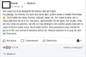 Shakira, te așteptăm la Suceava! Mesajul pe care i l-a trimis un român o poate face pe artistă să-l uite de tot pe Pique. A devenit viral