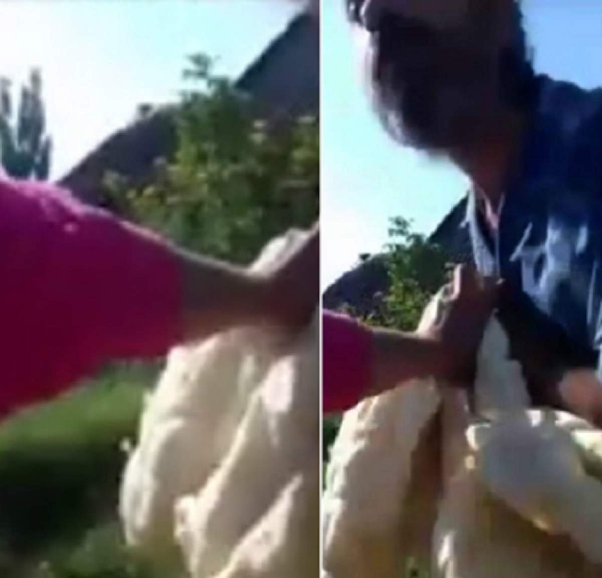 Video terifiant! O mamă, lăsată într-o baltă de sânge, după ce a sărit în apărarea fiicei de 7 ani