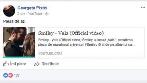 FOTO / Gina Pistol nu se mai fereşte! Prima postare publică despre Smiley
