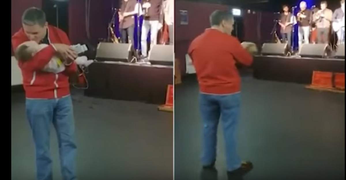 VIDEO EMOŢIONANT/ Momentul care îți frânge inima! Un tată dansează ultimul dans cu fiica lui în braţe, înainte ca aceasta să moară