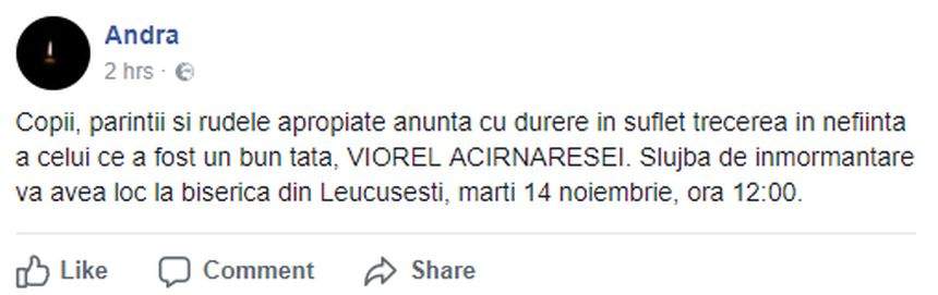 MESAJUL CUTREMURĂTOR transmis de fiica afaceristului din Fălticeni omorât de propriul copil. Ce spune sora asasinei