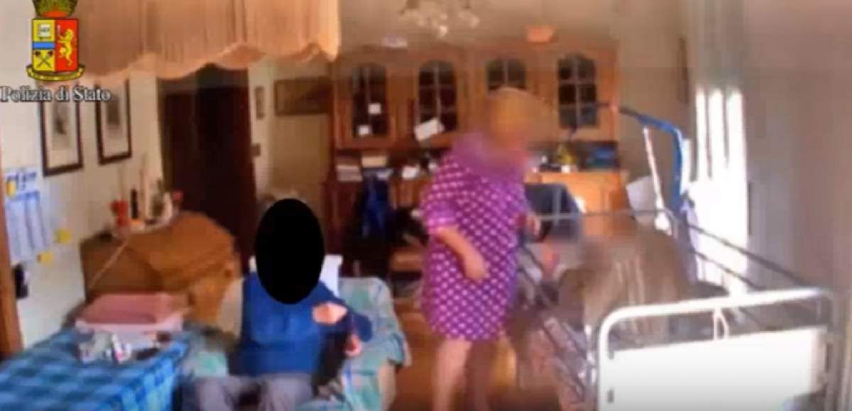 VIDEO / Imagini revoltătoare! O infirmieră româncă din Italia, surprinsă în timp ce loveşte fără milă bătrânii