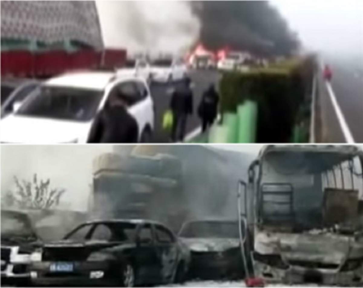 VIDEO / Accident groaznic! 30 de mașini s-au bușit, iar 18 oameni s-au stins din viață