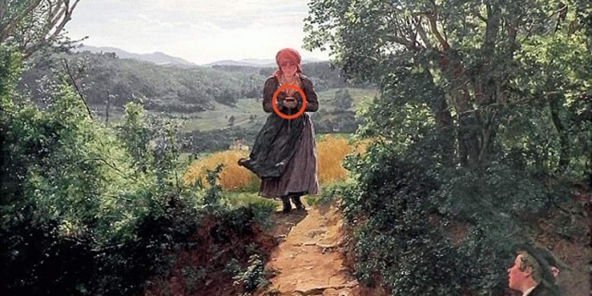 Femeia cu ochii lipiți de smartphone de acum 150 de ani! Misterul care a cuprins tot Internetul