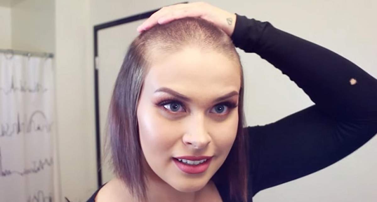 VIDEO / Femeia care s-a ras în cap în timpul unei filmări și reacția ei, de neprețuit! A devenit virală