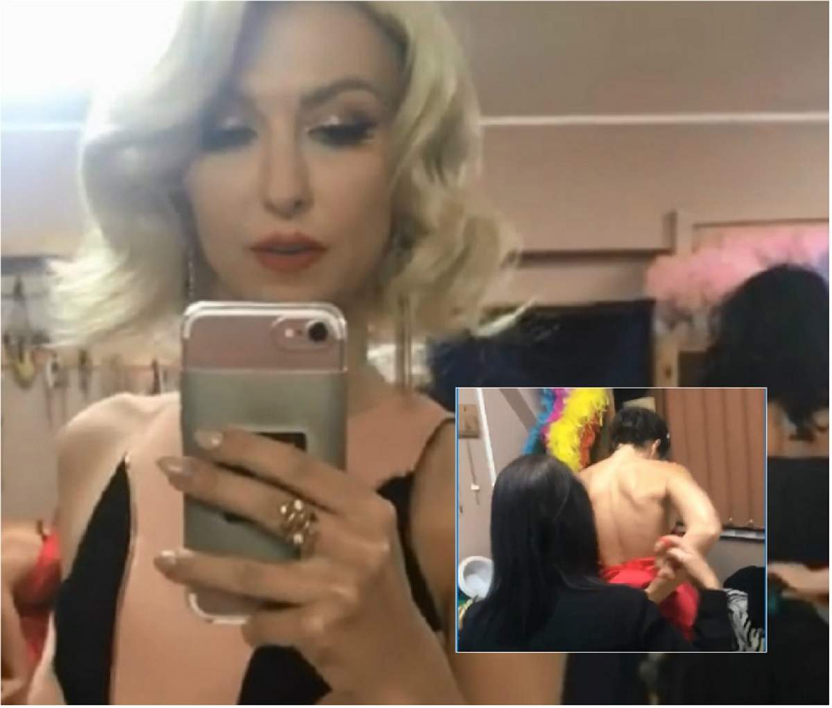 VIDEO / Andreea Bălan, imagini LIVE din cabina de probă! Ozana Barabancea se schimba, Alina Puşcaş era în sânii goi: "Nu cred, m-ai filmat?! Te bat!"