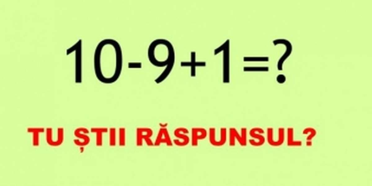 Te descurci la acest TEST simplu de matematică? Pare floare la ureche, dar mulţi nu ştiu răspunsul