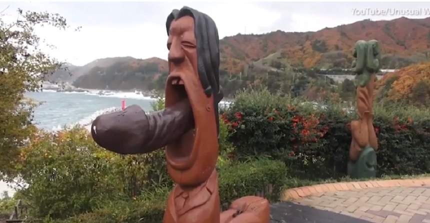 VIDEO / Poftiţi în lumea penisurilor! Organe sexuale sculptate peste tot! Aşa arată cel mai ciudat parc din lume