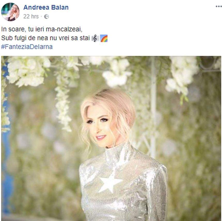 Andreea Bălan a dat vestea cea mare. Fanii sunt în culmea fericirii