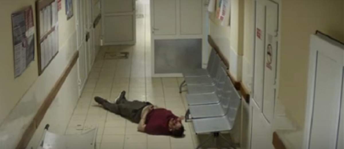VIDEO / Imagini şocante! A intrat în comă în sala de aşteptare, dar a fost ignorat de medici. Ce s-a întâmplat la scurt timp