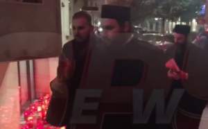 VIDEO / Doi preoți au ajuns la Teatrul Constantin Tănase! Ce se întâmplă lângă sicriul cu trupul neînsuflețit al Stelei Popescu