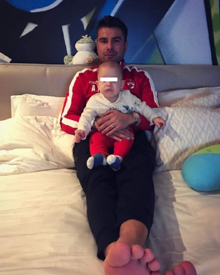 VIDEO / Adrian Mutu, distracţia de duminică! Şi-a uimit fiul cu câteva mişcări cu mingea de fotbal