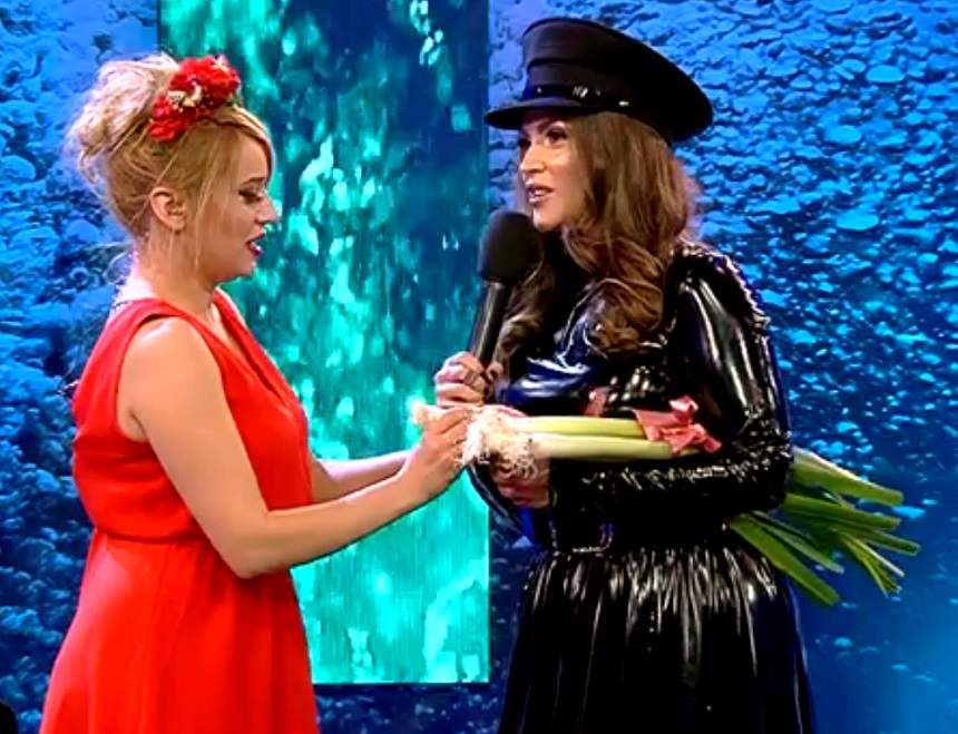 VIDEO / Oana Radu a venit cu praz în platoul "Xtra Night Show"! Explicaţia amuzantă