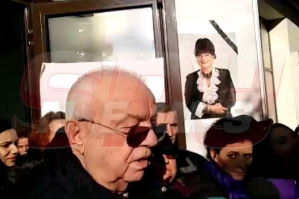 VIDEO / Alexandru Arşinel, declaraţii triste înainte de înmormântarea Cristinei Stamate: "Toţi suntem un pic vinovaţi"