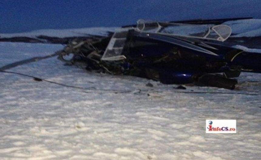 Incident aviatic pe o pârtie de schi din Caraș-Severin. Un elicopter a fost doborât de vânt