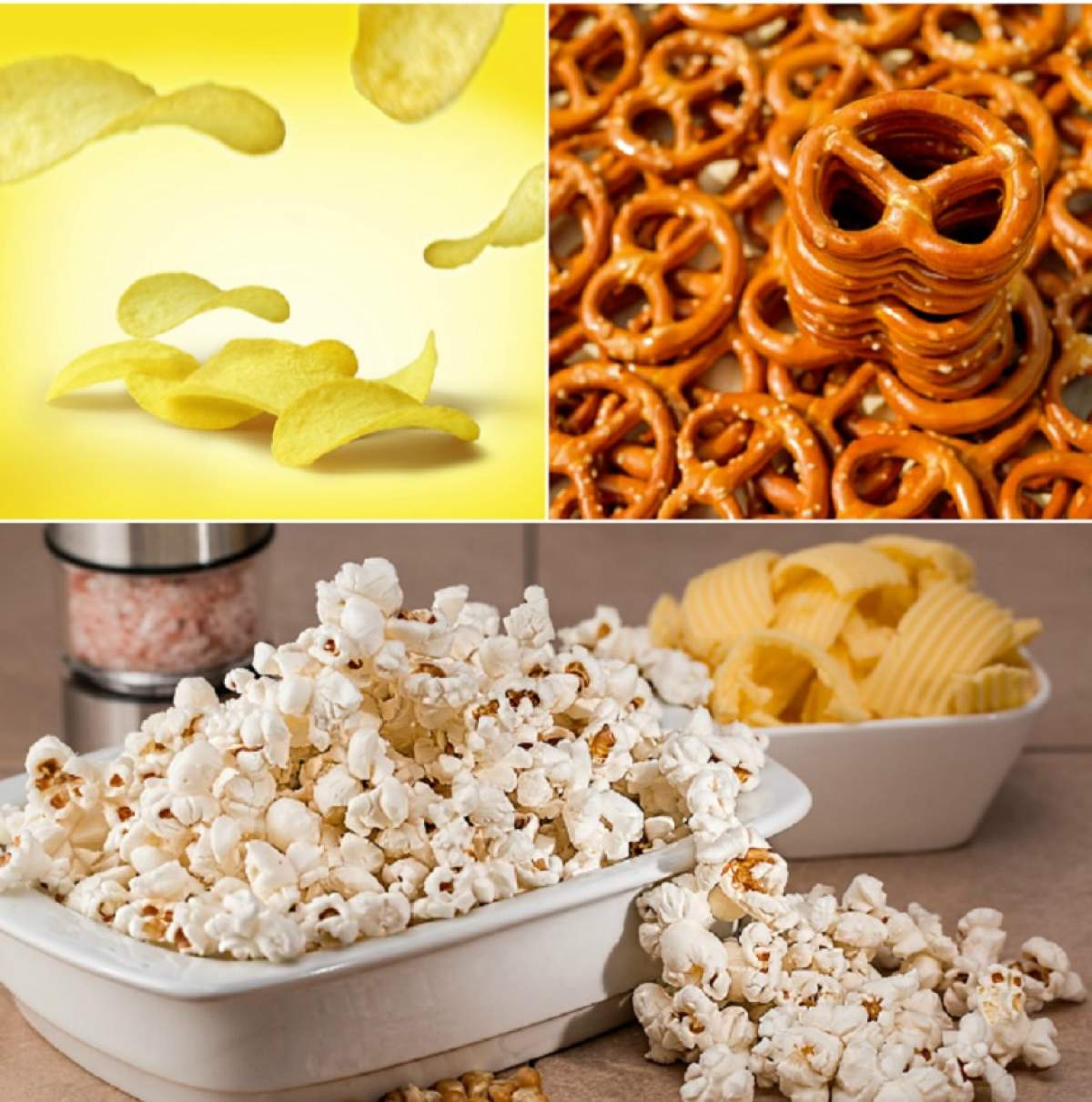 ÎNTREBAREA ZILEI: Cu ce poţi înlocui chipsurile, sticks-urile şi popcornul? Cele mai recomandate gustări