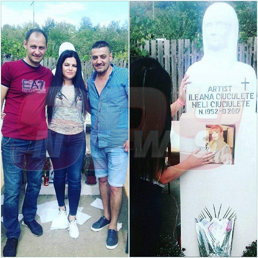 FOTO / Adunare mare la bustul Ilenei Ciuculete! Familia, zâmbitoare alături de monumentul artistei