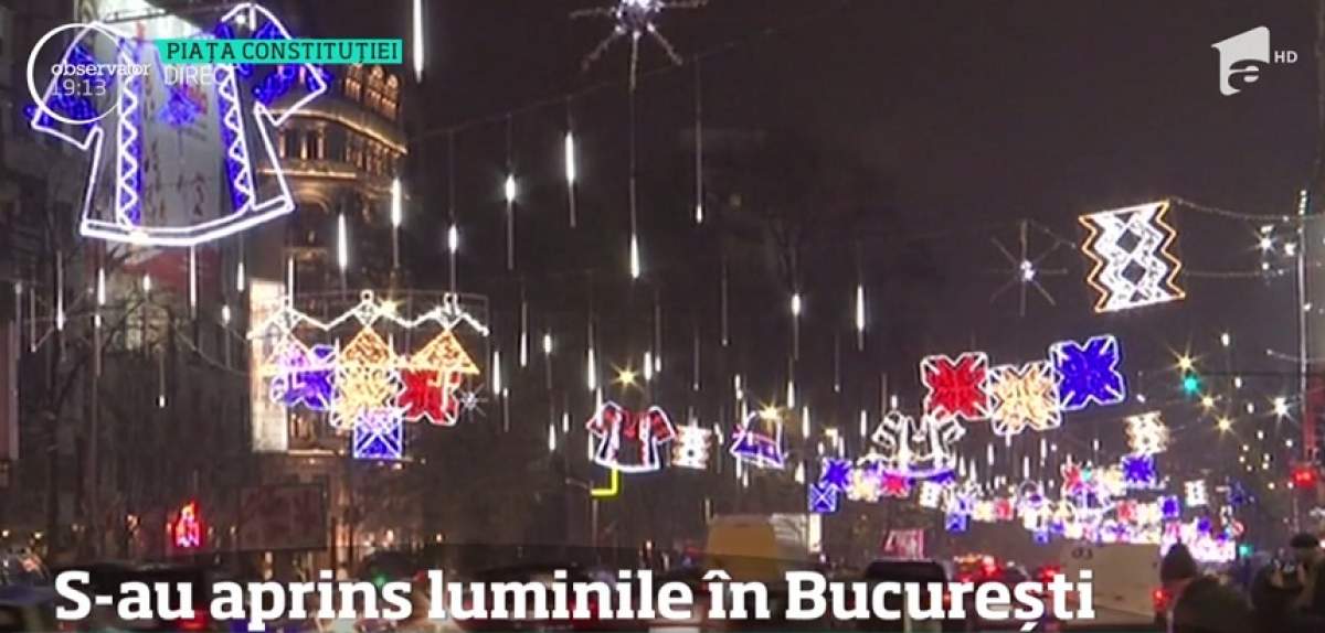 VIDEO / S-au aprins luminițele din București! Care este povestea din spatele acestora