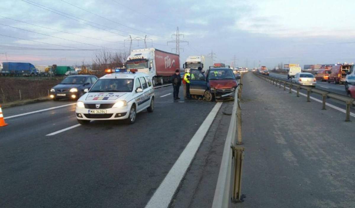 Accident grav în această dimineaţă pe A1. Sunt 11 victime