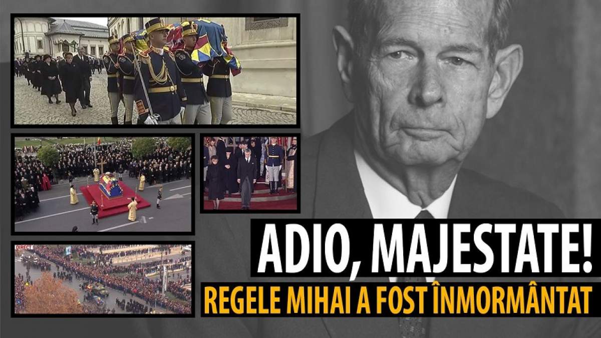 Adio, Majestate! Regele Mihai, înmormântat azi. Imagini live de la ceremonie