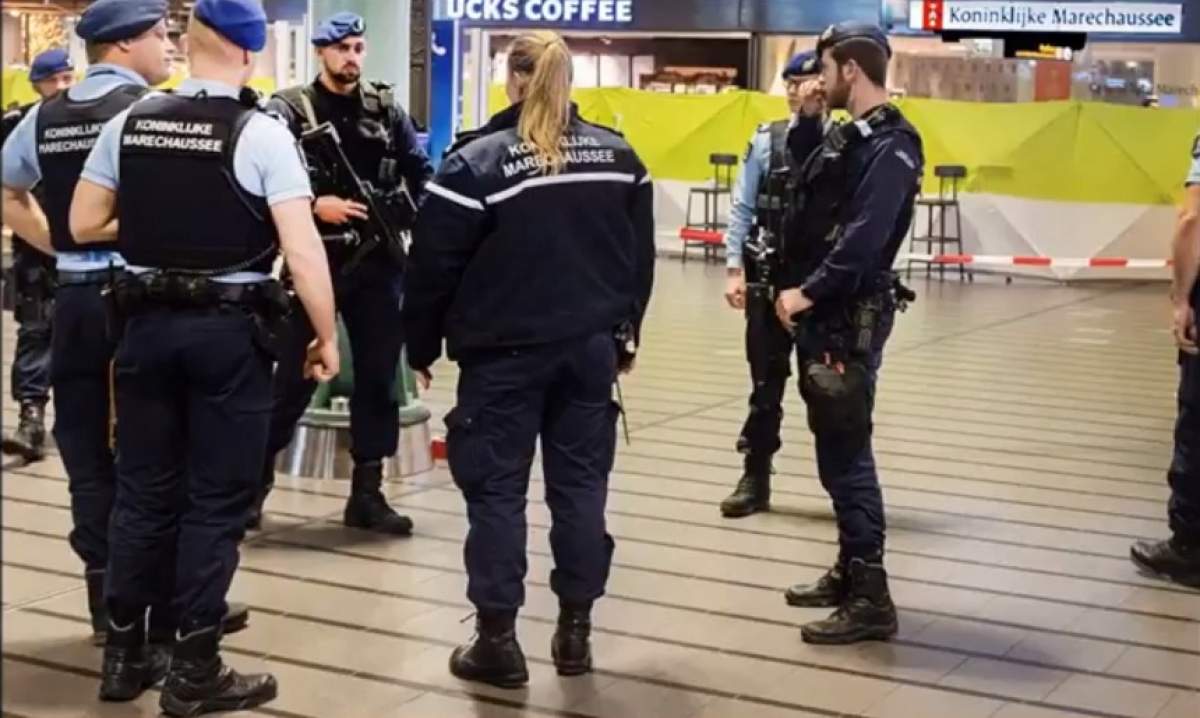 VIDEO / Schiphol, în stare de alertă. Aeroportul a fost evacuat, iar un bărbat a fost împușcat