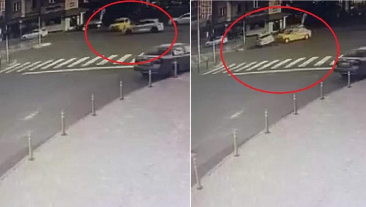 VIDEO / Maşină de poliţie răsturnată de un taximetrist. Ce se întâmplă în Sectorul 1 al Capitalei