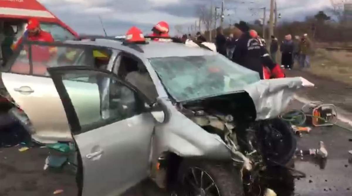 Primele imagini de la accidentul teribil din Braşov în care patru persoane şi-au pierdut viaţa