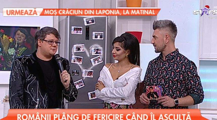 VIDEO / Cum a apărut Fuego în emisiunea "Star Matinal de Weekend". Prezentatorii abia şi-au putut lua privirea de la el