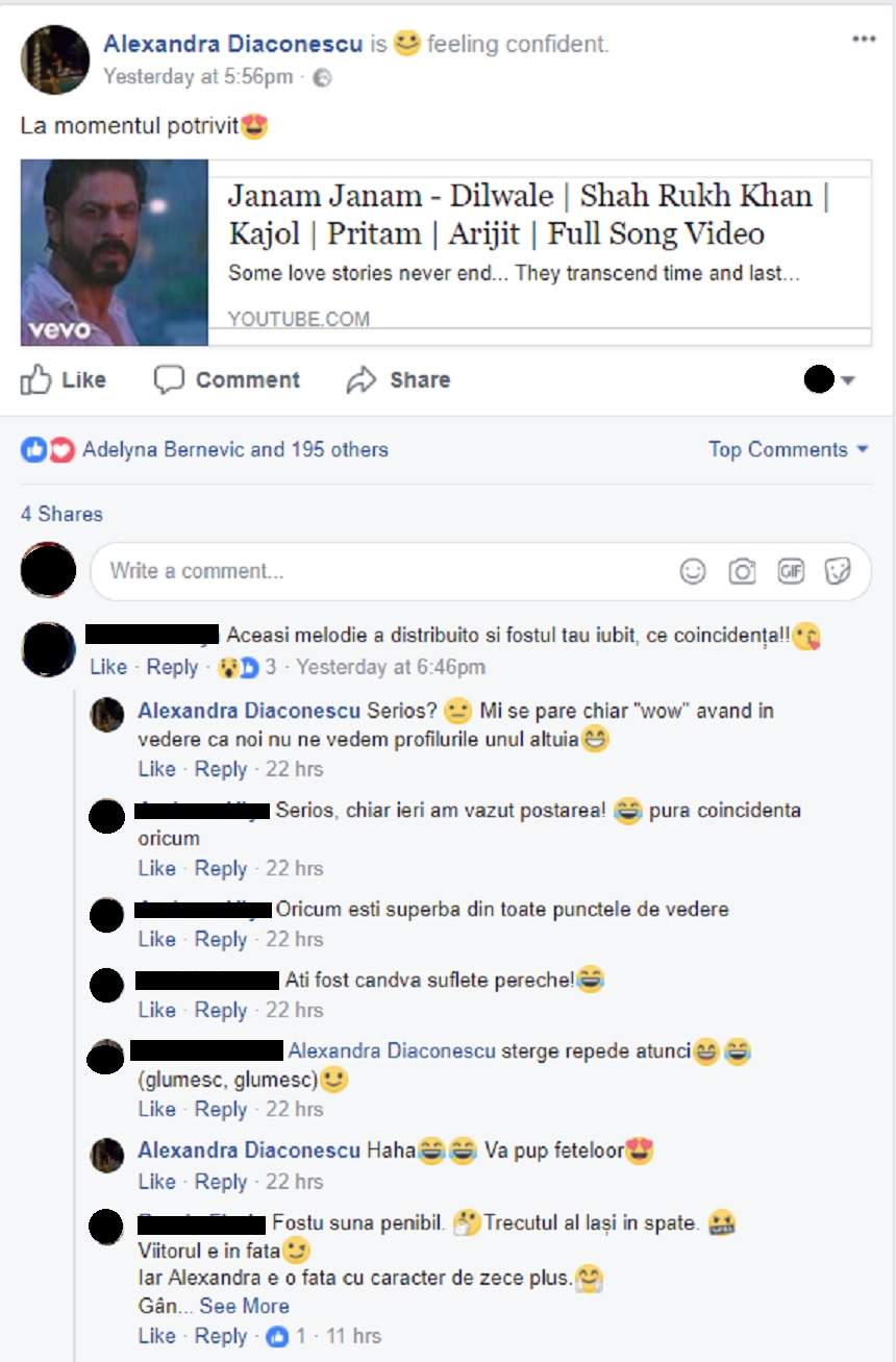 FOTO / Alexandra de la "Insula Iubirii" tânjeşte după fostul? "Ce coincidenţă!"
