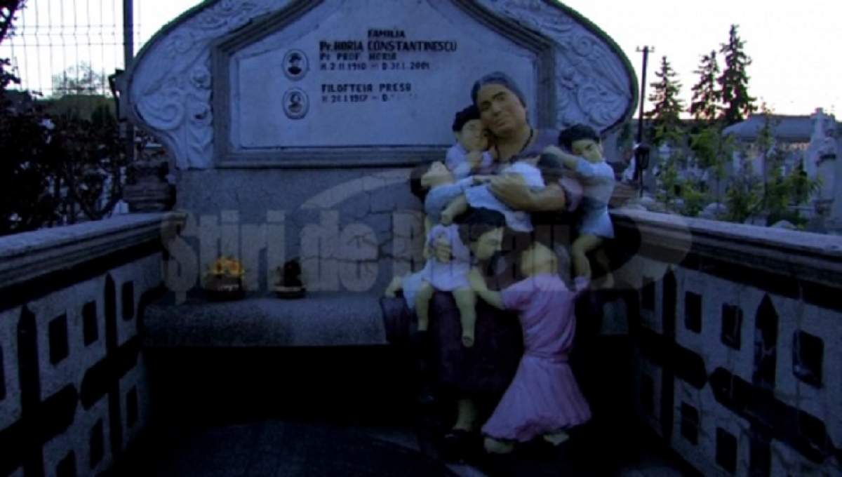 Povestea înfiorătoare a unui cimitir din Buzău! Ce se ascunde în spatele statuii cu mama care-și ține copiii în brațe?