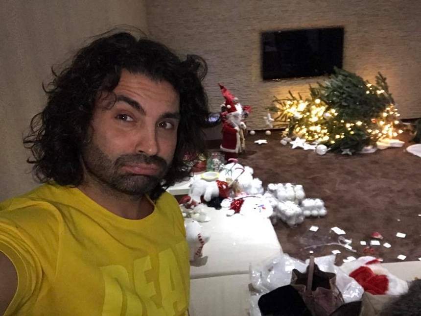 FOTO / Pepe a împodobit bradul! Dar nu oricum! "L-am legat de calorifer"