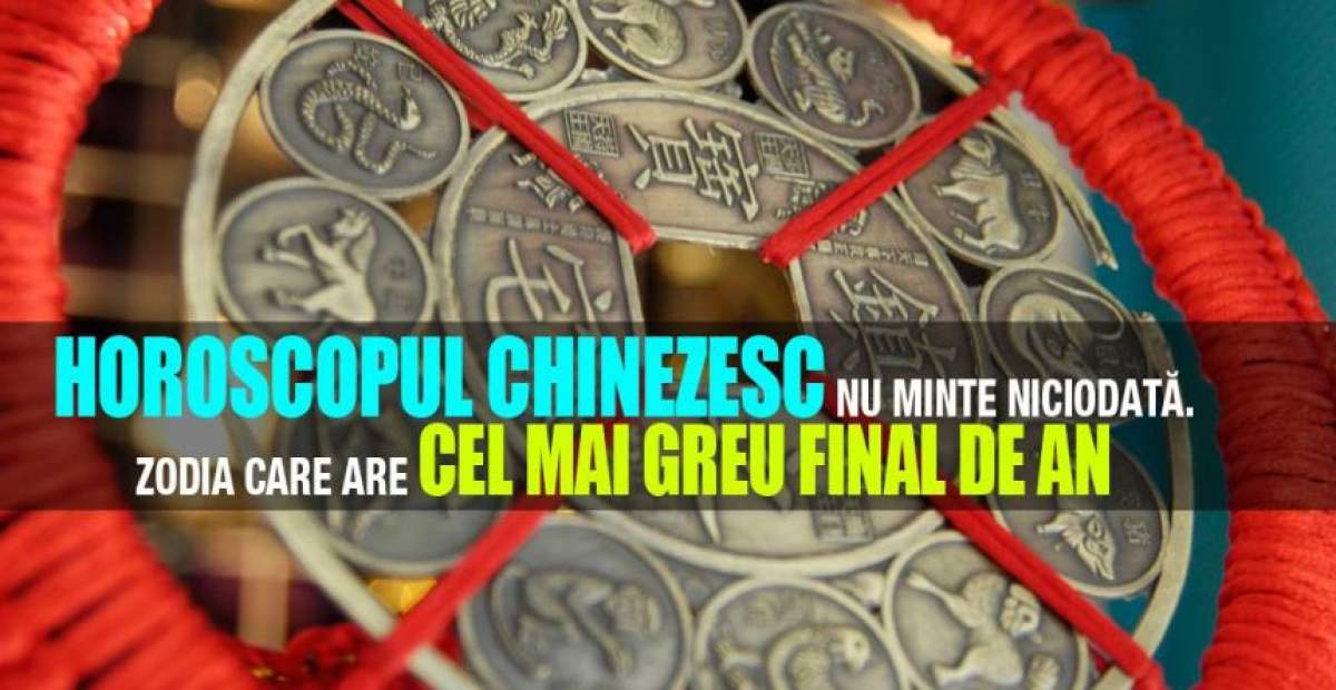 VIDEO / Horoscopul chinezesc nu minte niciodată. Zodia care are cel mai greu final de an