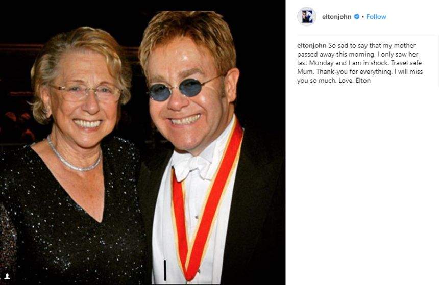Drama cumplită prin care trece Elton John. Artistul a anunţat cu tristeţe decesul