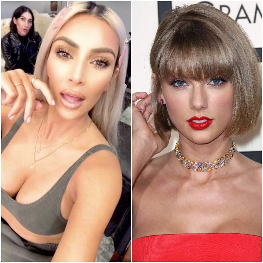 Kim Kardashian a UMILIT-O pe Taylor Swift, iar fanii cântăreței răspund dur. Imagini vechi şi deocheate au fost făcute publice