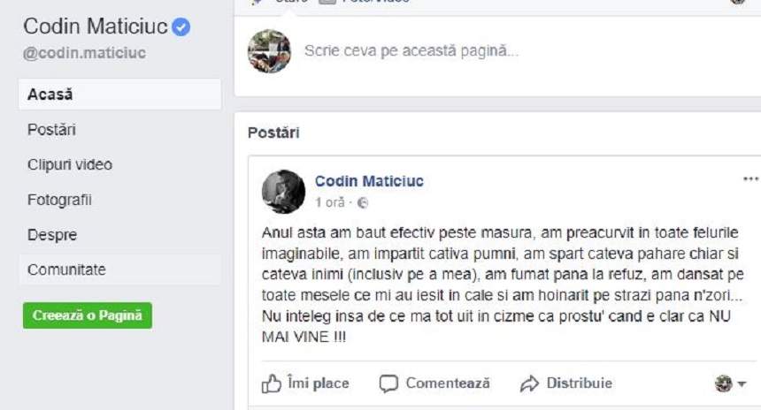 Confesiunea lui Codin Maticiuc! Flavia trebuie să vadă ASTA