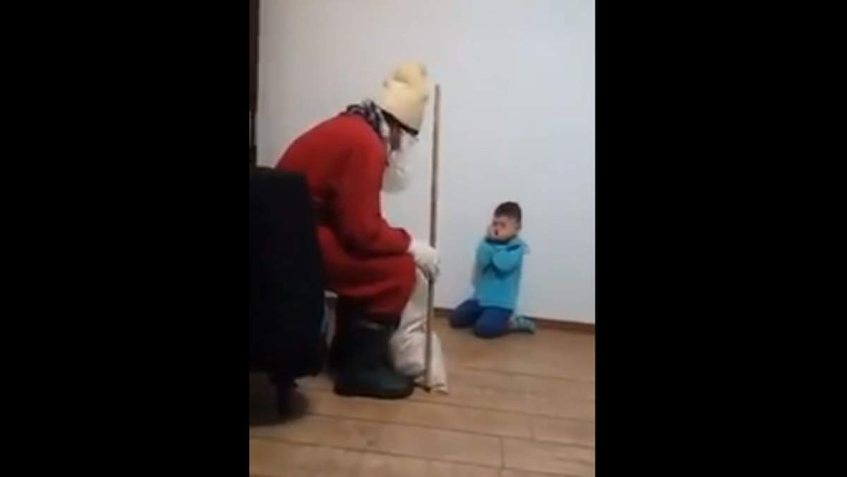 VIDEO / Mama copilui traumatizat de Moș Nicolae a reacționat. Cum a putut să se scuze femeia