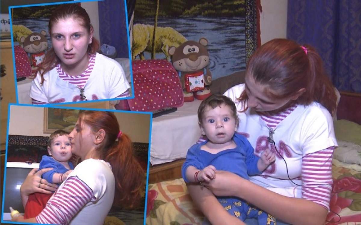 VIDEO / Bebeluş alungat de tată! O mamă de 18 ani trăieşte o adevărată traumă
