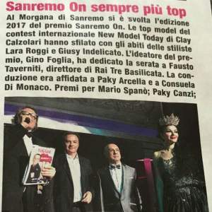 VIDEO / Consuela Di Monaco a strălucit pe scena de la Sanremo! Câţi bani îi intră-n cont pentru o seară de prezentare