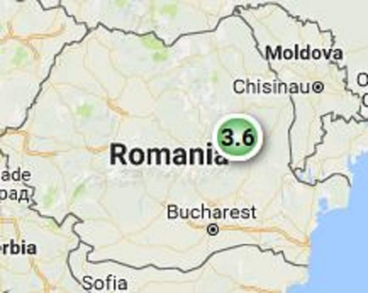 Cutremur de 3,6 grade pe scara Richter în România!