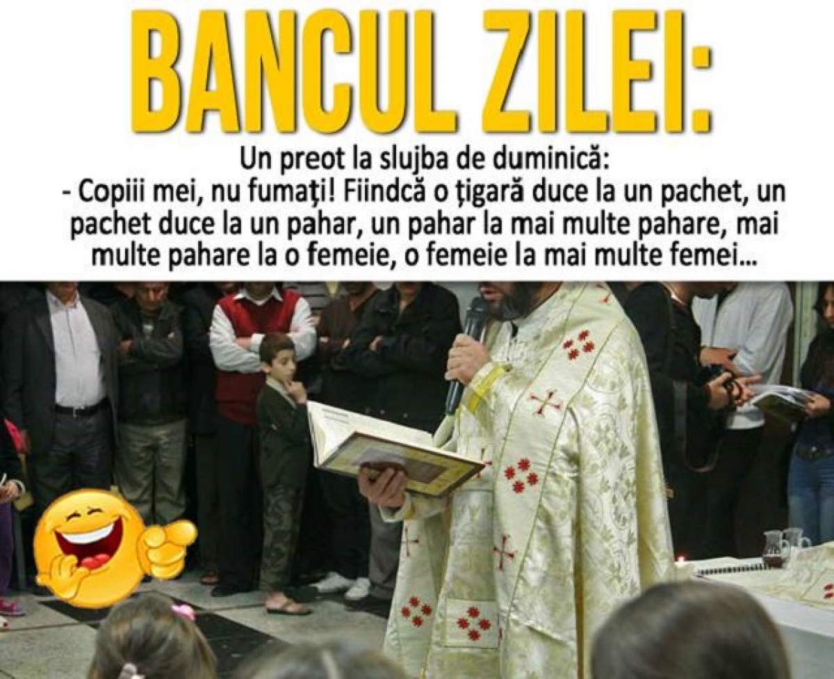 BANCUL ZILEI - LUNI: "Un preot la slujba de duminică..."